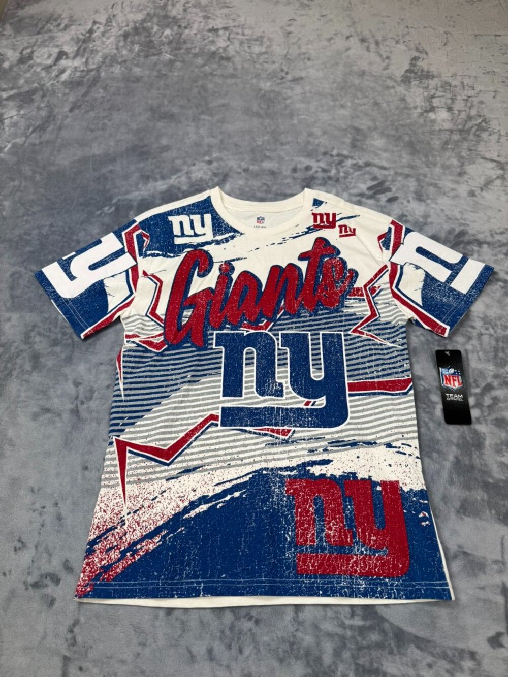 NY Giants Youth L T-Shirt NFL Red White & Blue NWT
